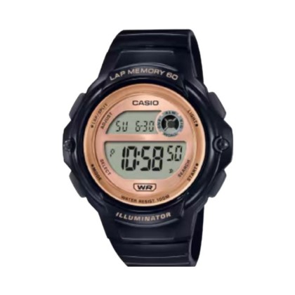Casio General LWS-1200H-1AV Black Resin Band Women Youth Watch